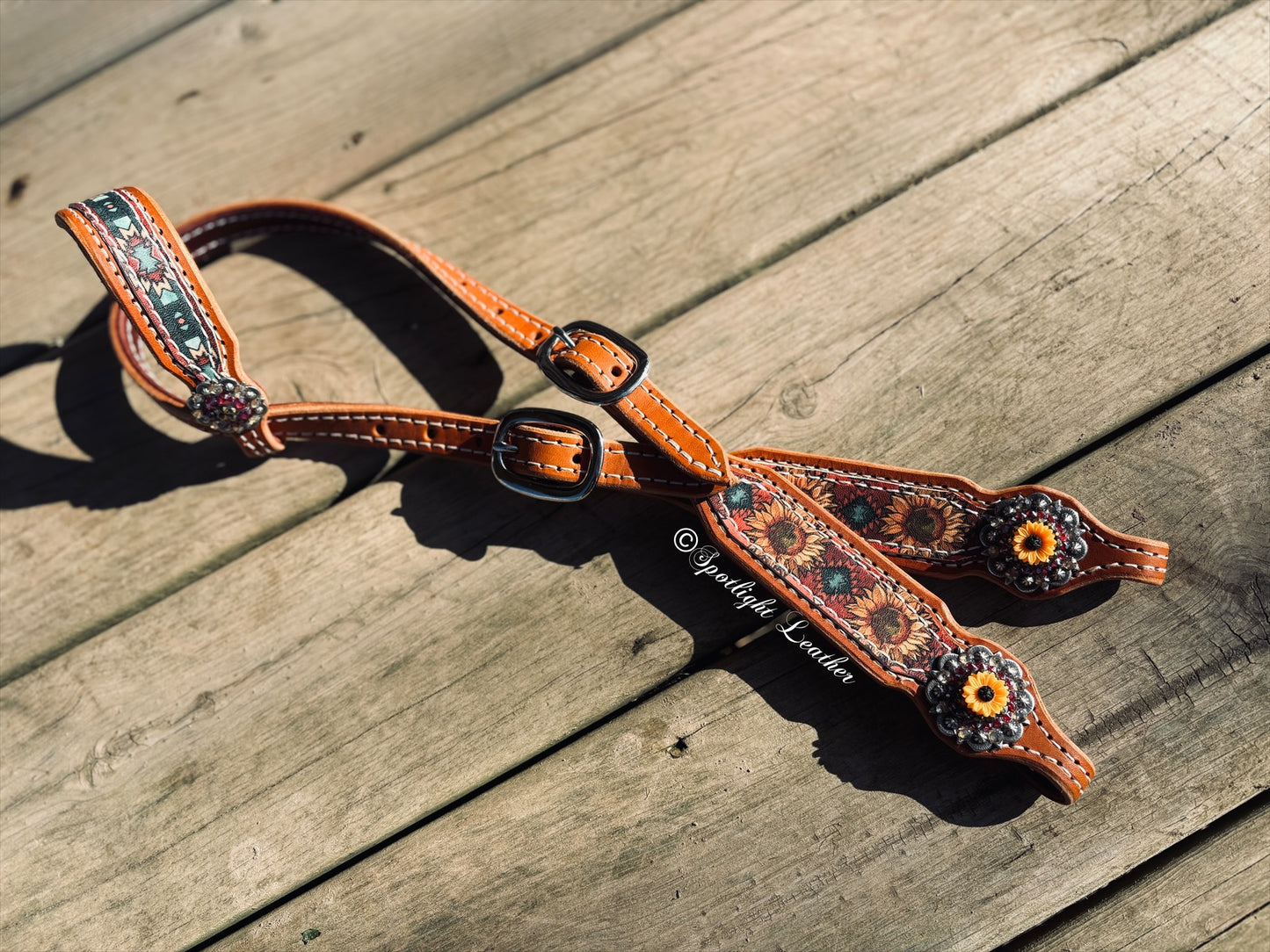 Sunflower Bling Headstall