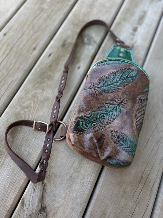 Patina Plumas Sling Bag