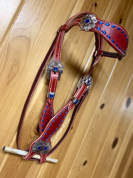 Red/Royal Headstall