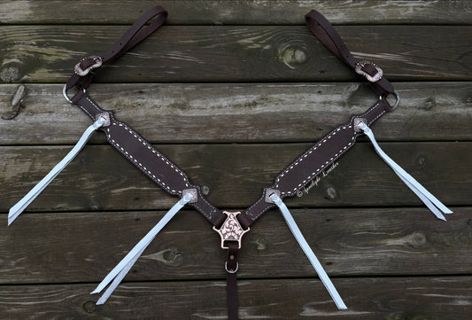 Chocolate Buckstitch Breast Collar