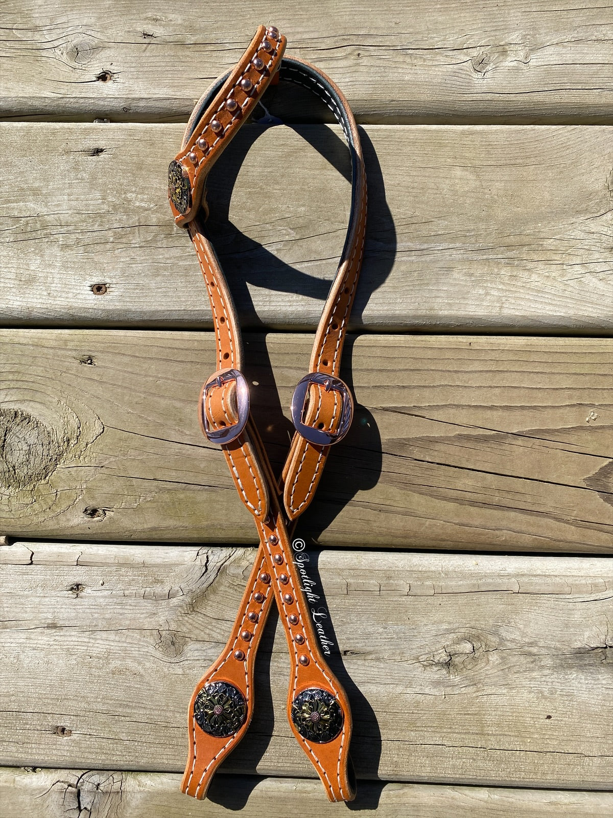 Floral Spot Headstall